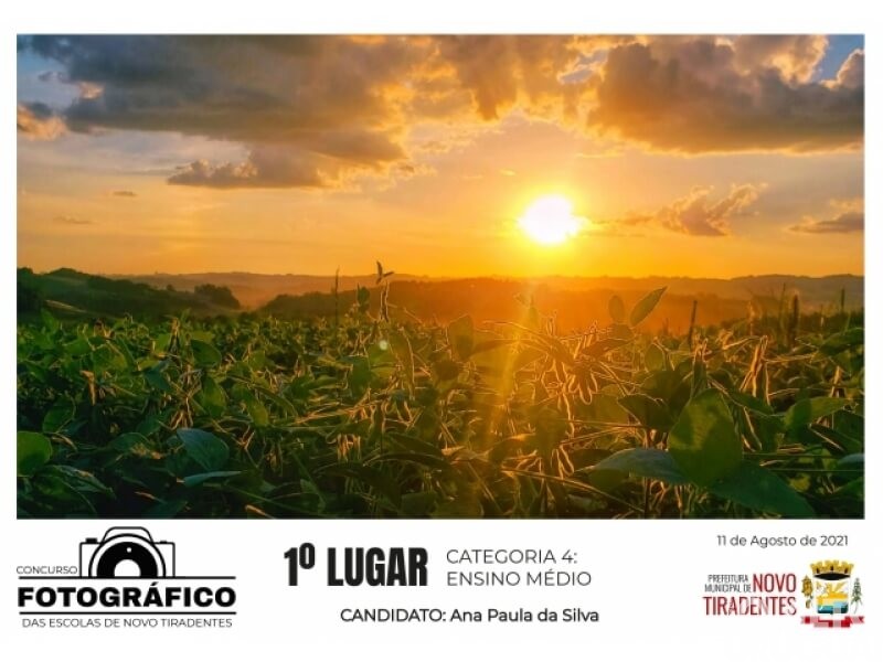 Estudantes de Novo Tiradentes captam belezas do município em concurso fotográfico