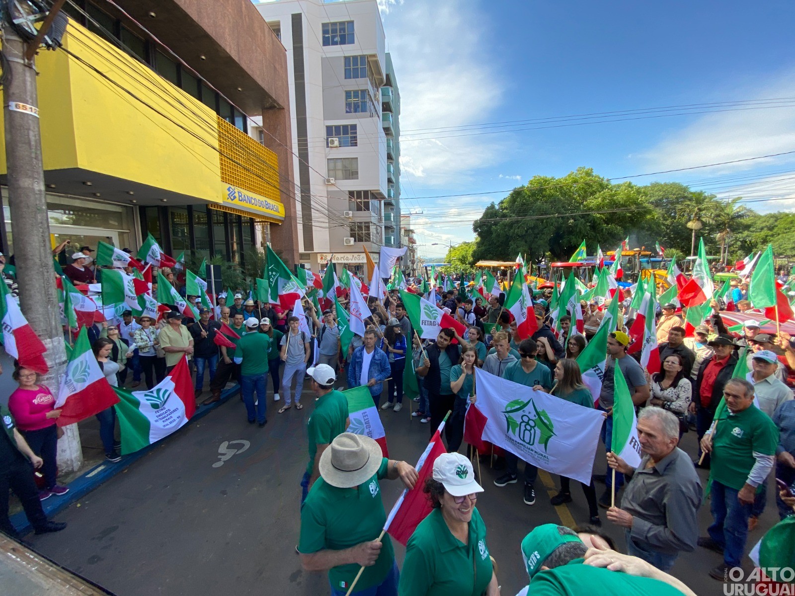 Trabalhadores rurais realizam manifestação em FW