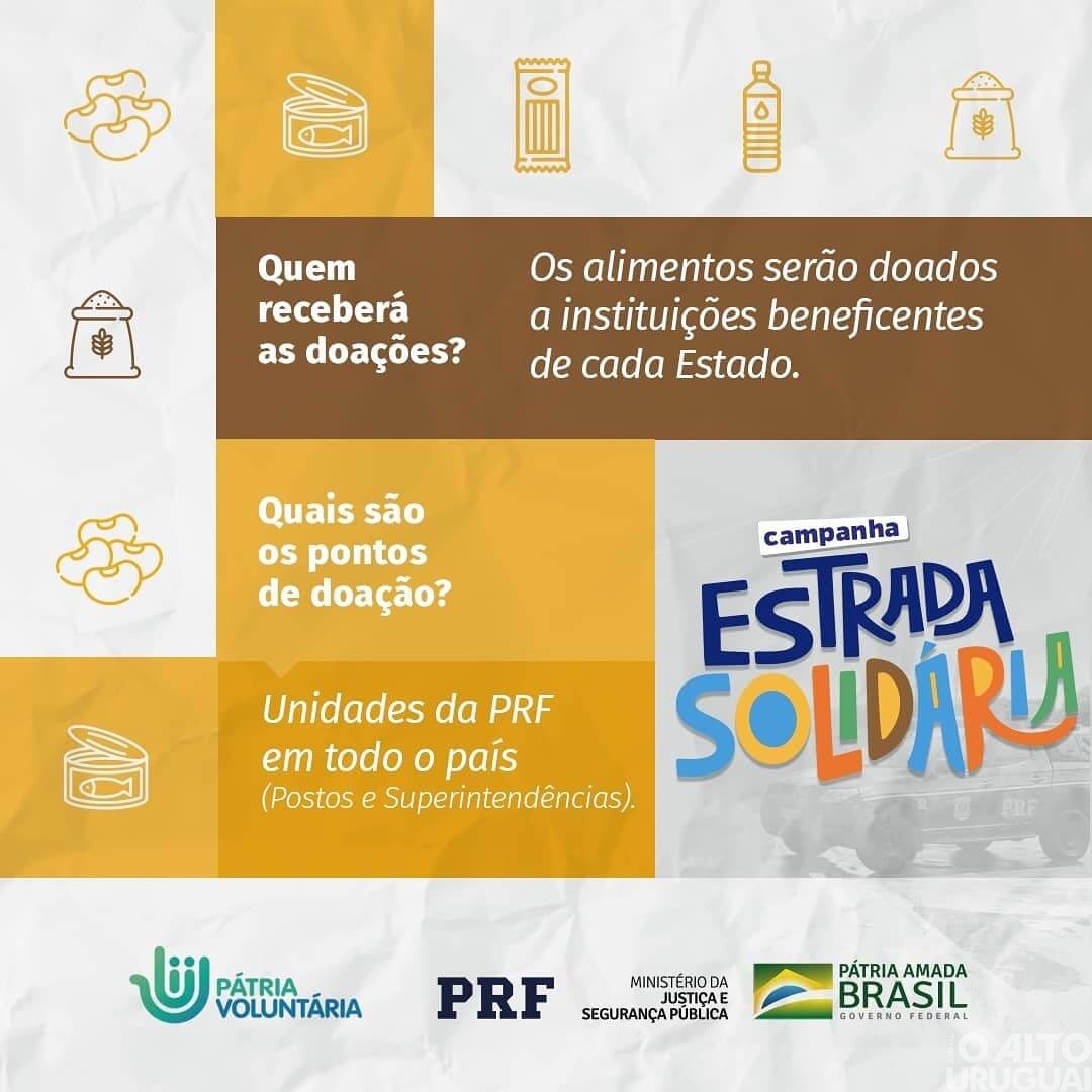 PRF promove campanha de arrecadação de alimentos