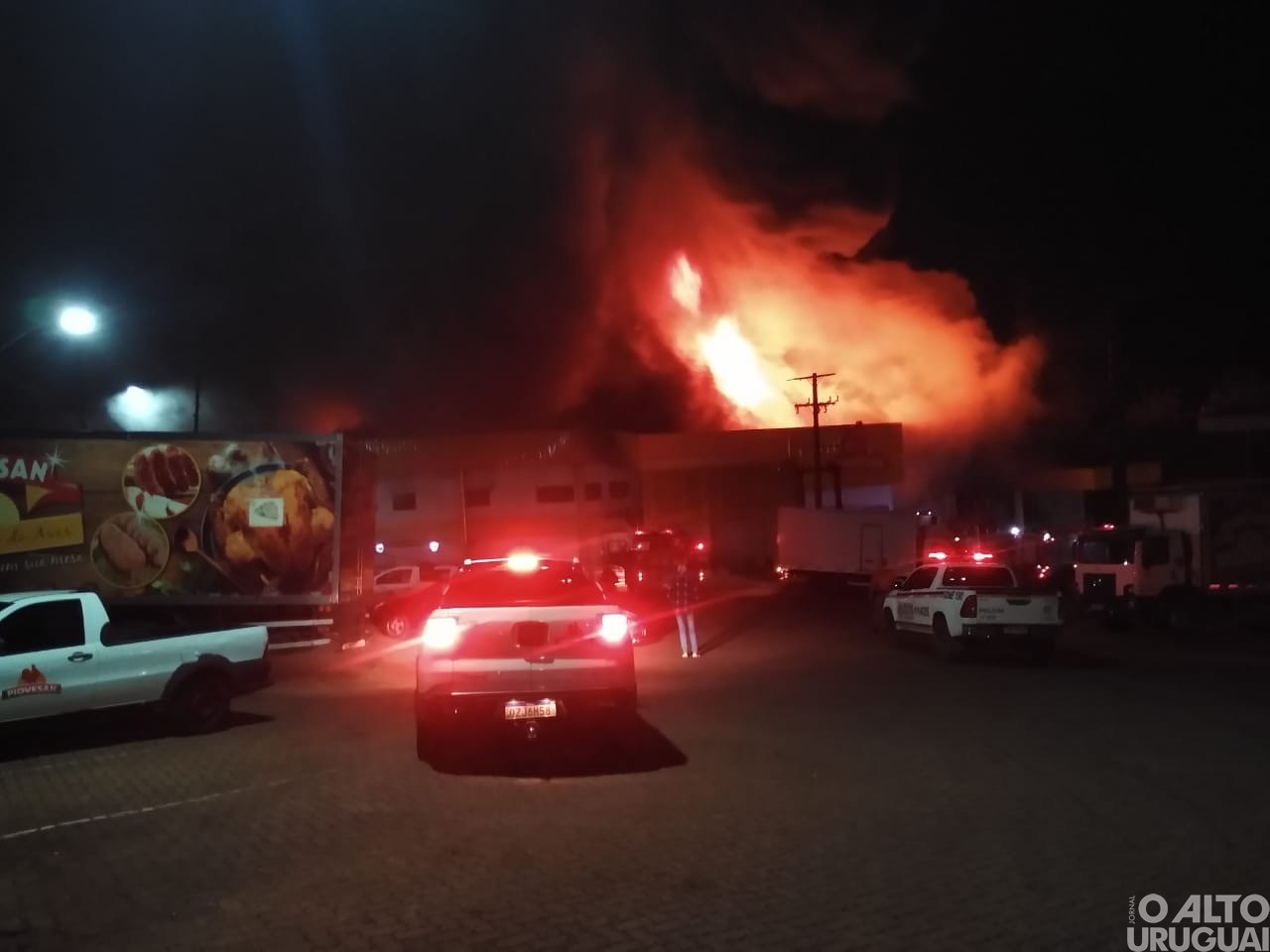 Registrado incêndio na Frangos Piovesan em FW