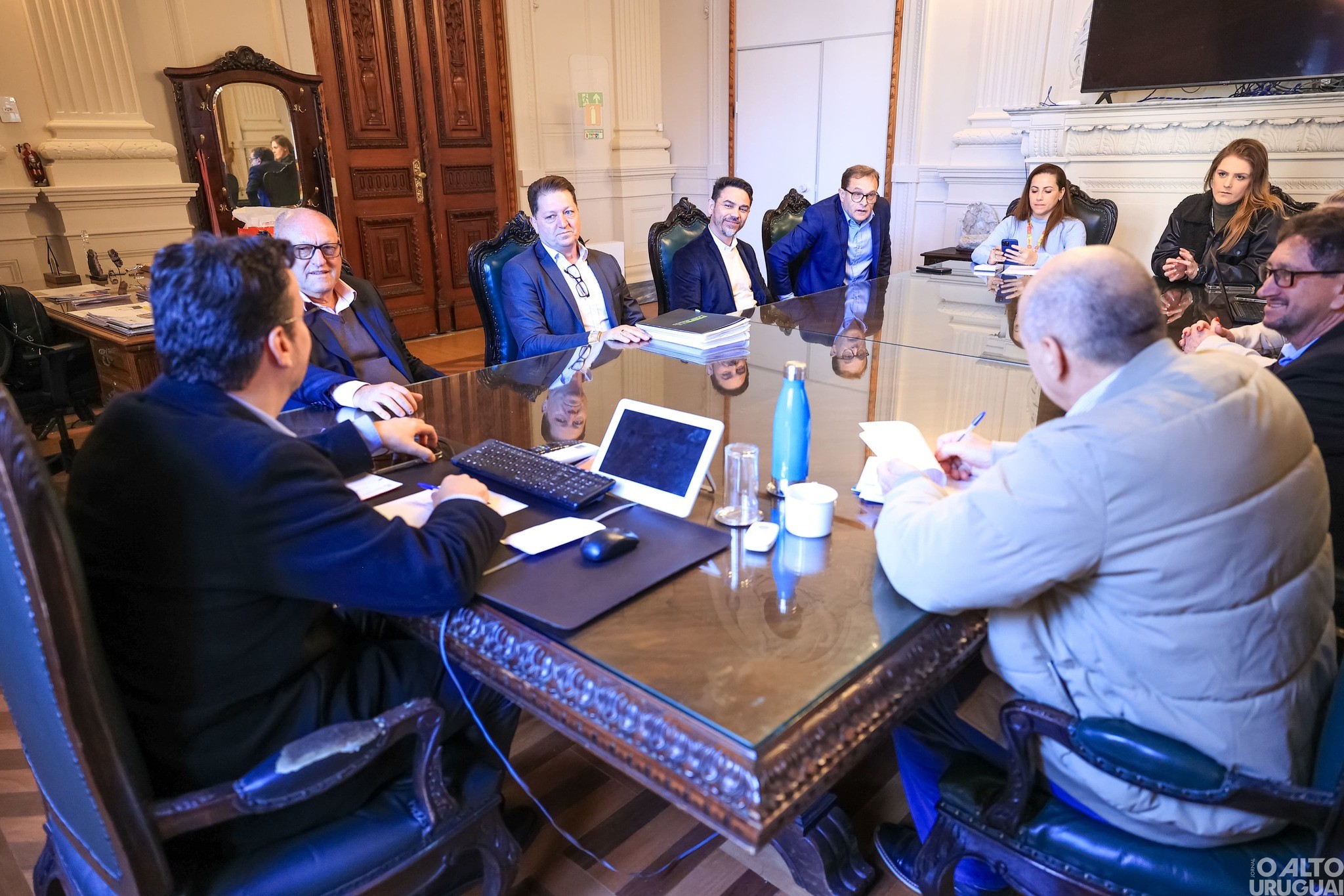 Prefeito e vice-prefeita de Rodeio Bonito mantêm audiências em Porto Alegre