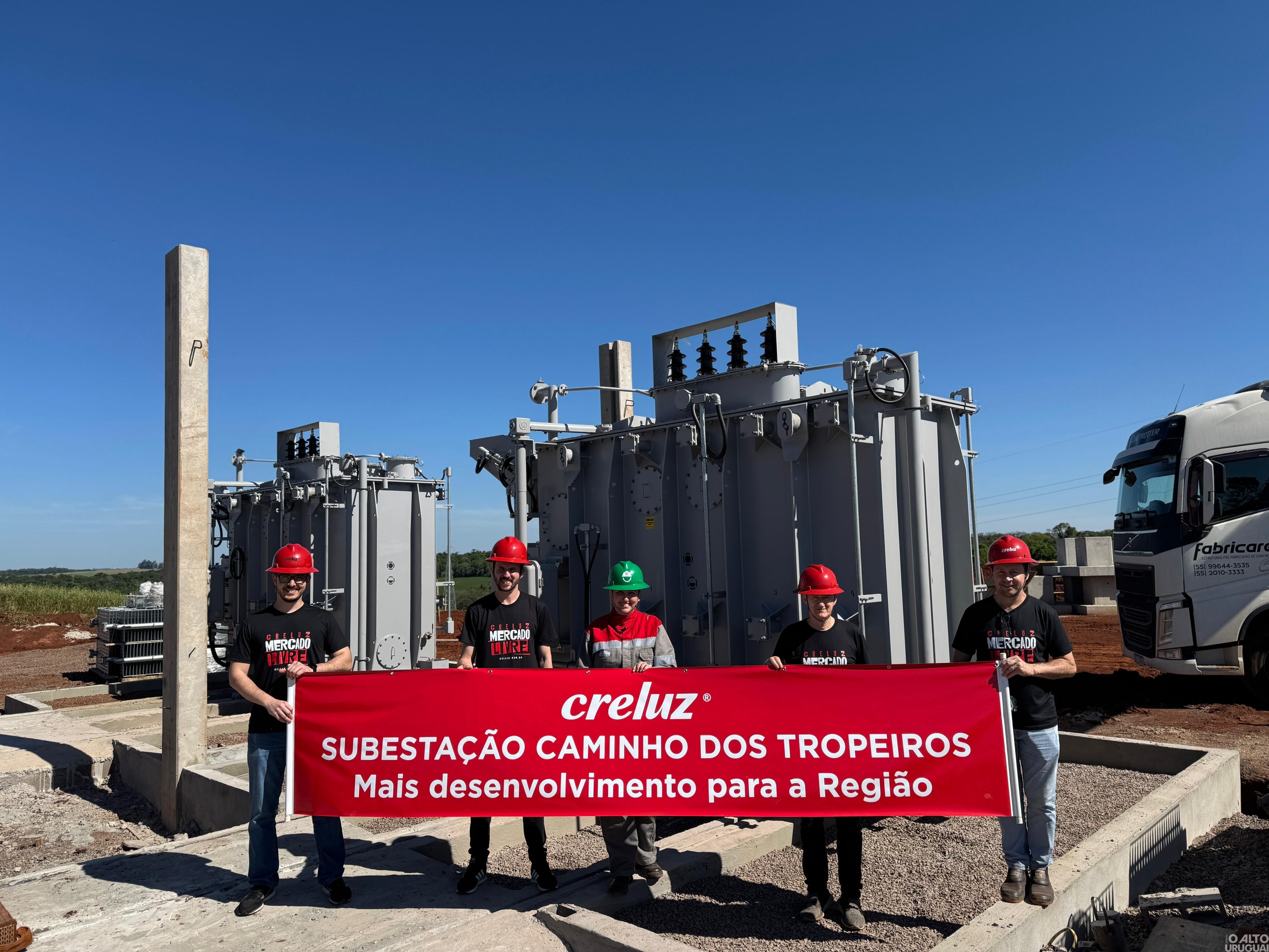 Creluz avança na construção da Subestação Caminho dos Tropeiros