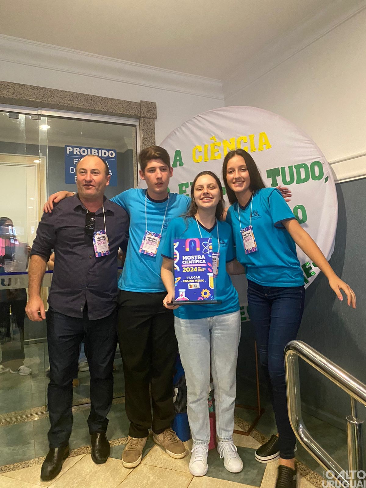 Escola Mathias Balduino Huppes de Cristal do Sul obtém classificação em mostra científica regional