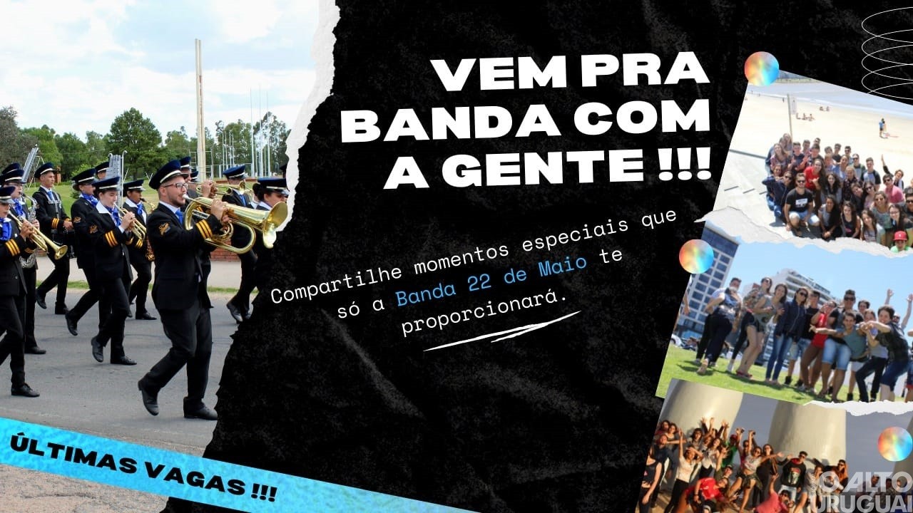 Palmitinho: Banda 22 de Maio abre vagas para novos componentes