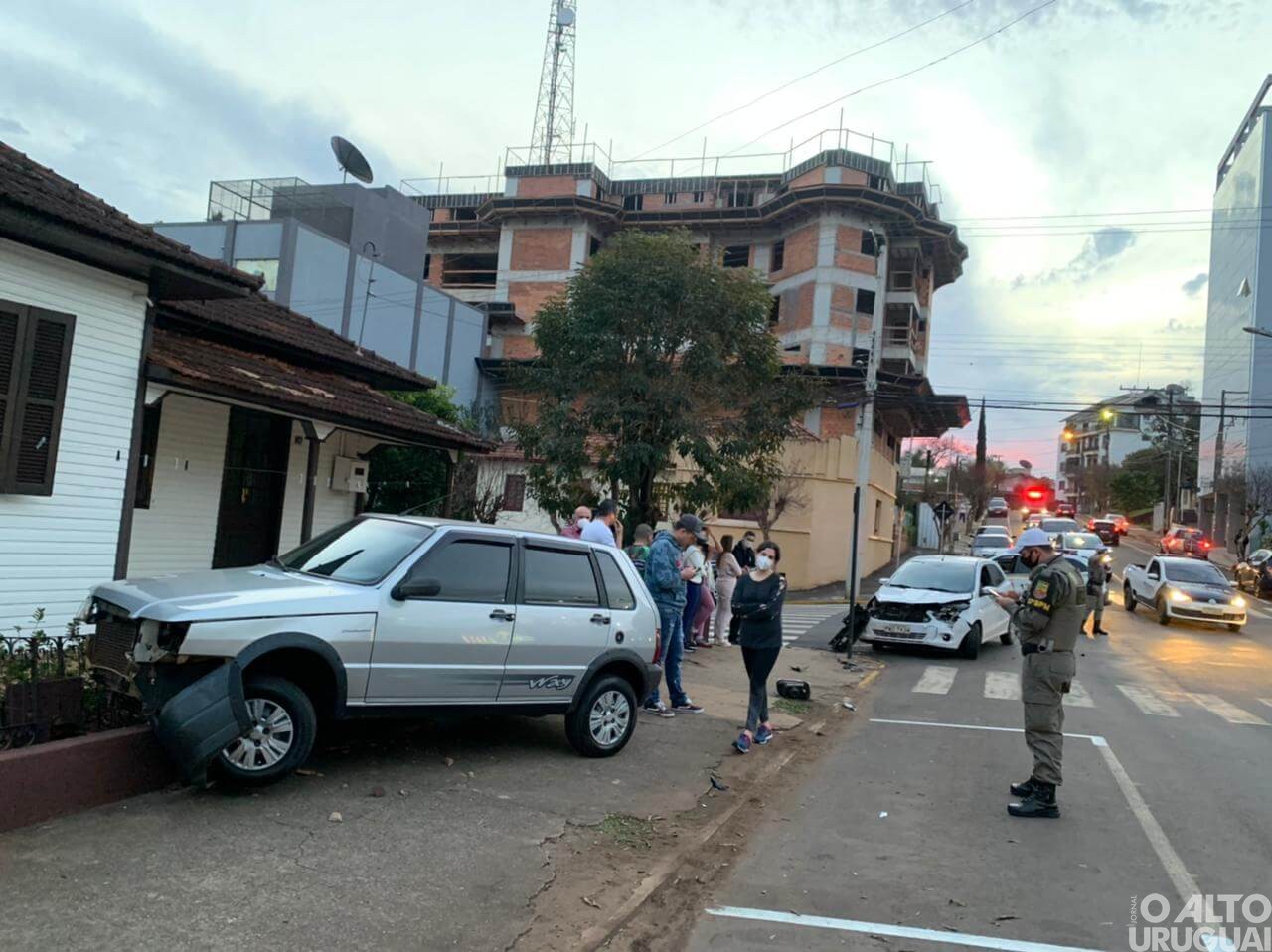 Acidente no centro de FW deixa mulher ferida