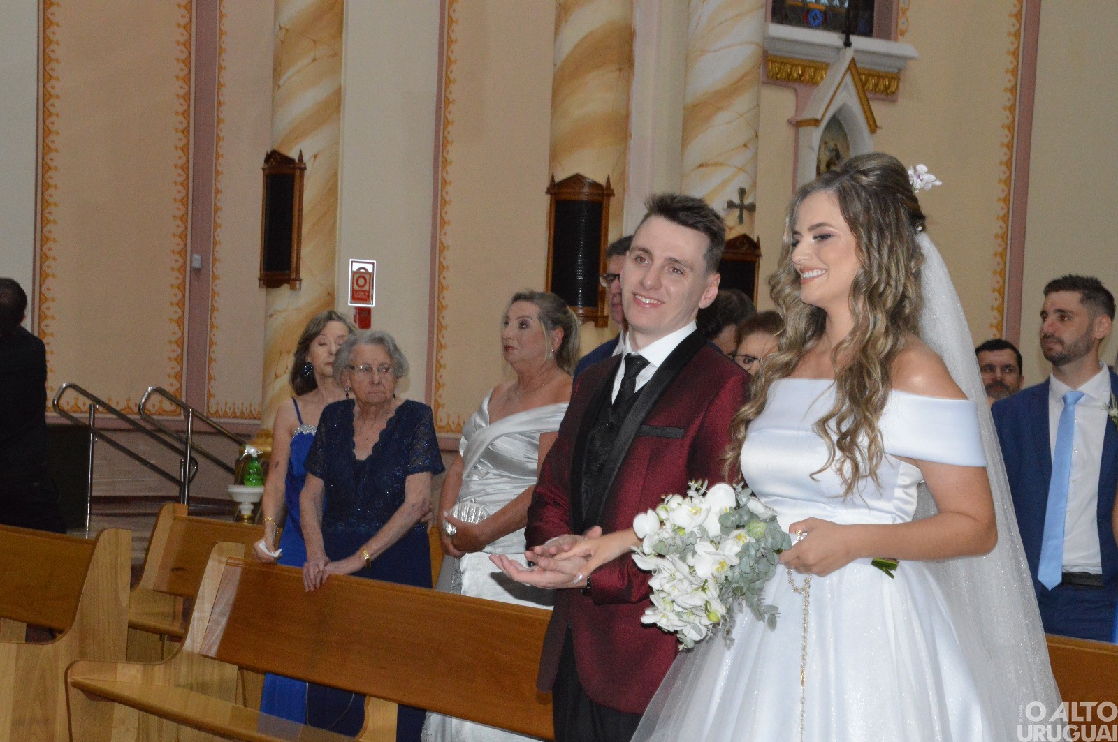 Adriano Cerato e Fernanda de Marco casam-se na Catedral Santo Antônio
