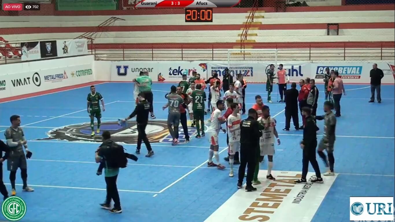 Em clássico tenso, Guarani e Afucs empatam em FW