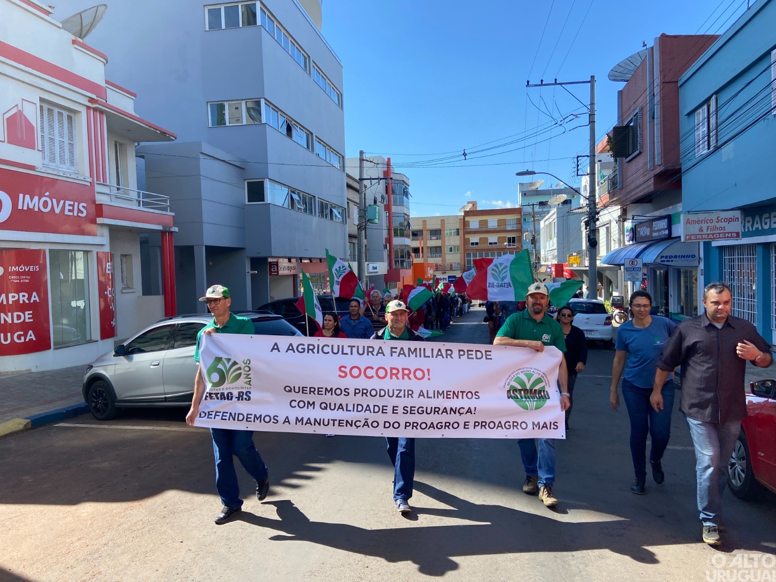 Trabalhadores rurais realizam manifestação em FW