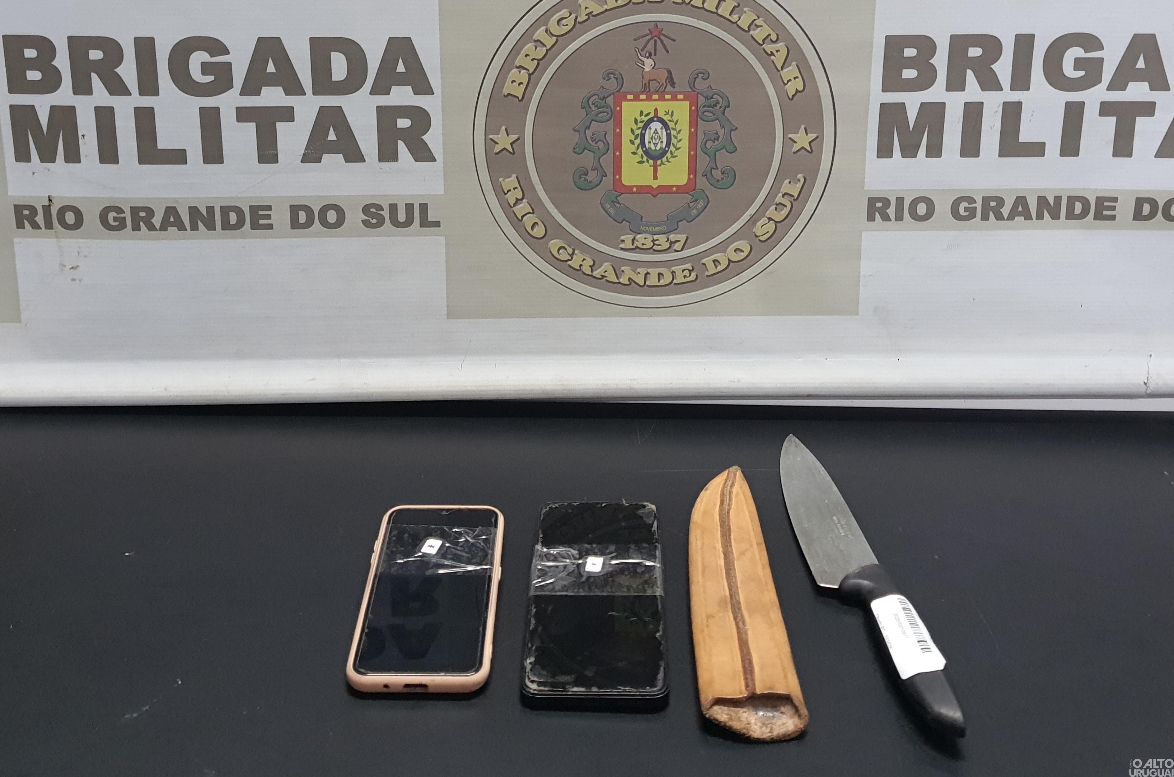 Três são detidos por roubo em Ametista do Sul