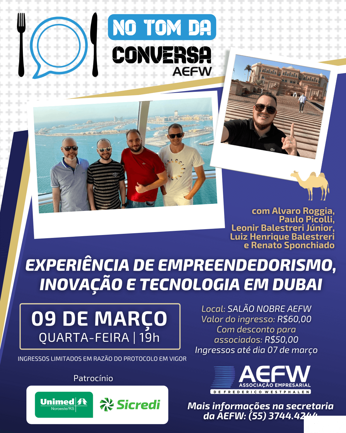 Empreendedorismo, inovação e tecnologia em Dubai são temas do próximo No Tom da Conversa