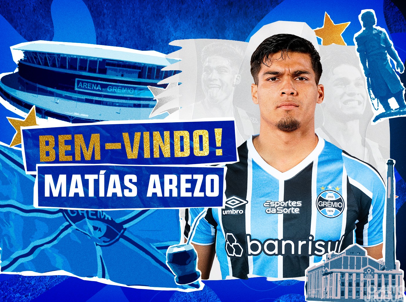 Grêmio anuncia Matías Arezo