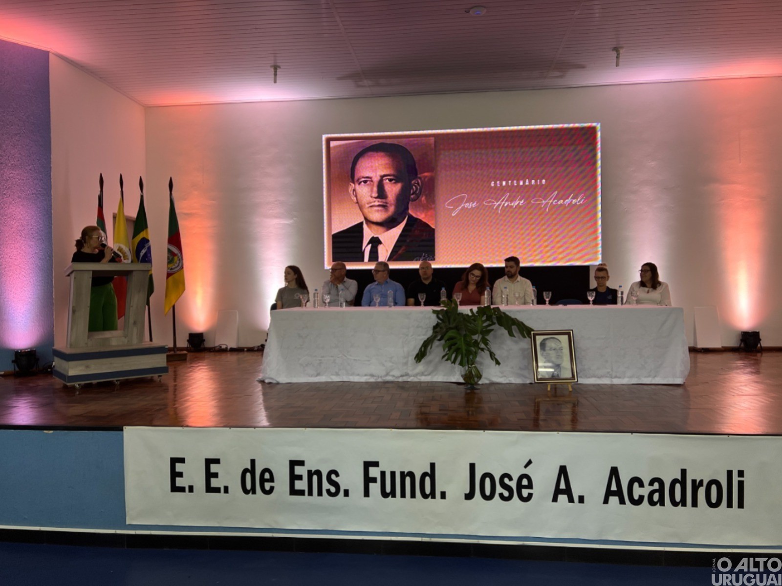 Escola José André Acadroli de Rodeio Bonito celebra centenário de seu patrono