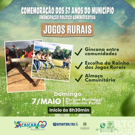 Caiçara terá edição dos Jogos Rurais