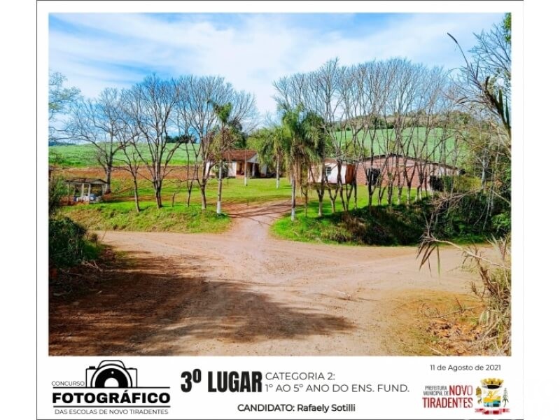 Estudantes de Novo Tiradentes captam belezas do município em concurso fotográfico