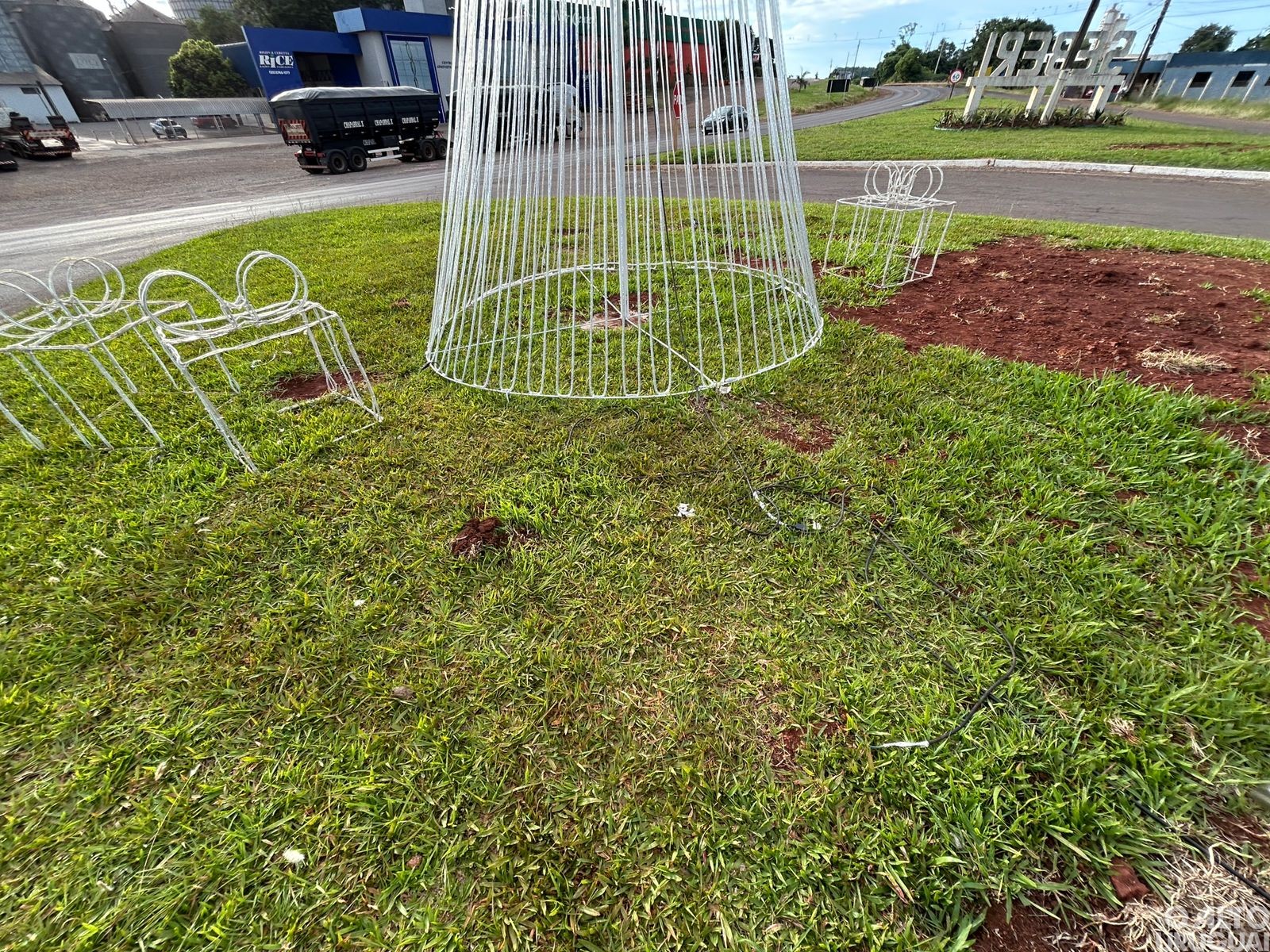 Decoração natalina é vandalizada em Seberi