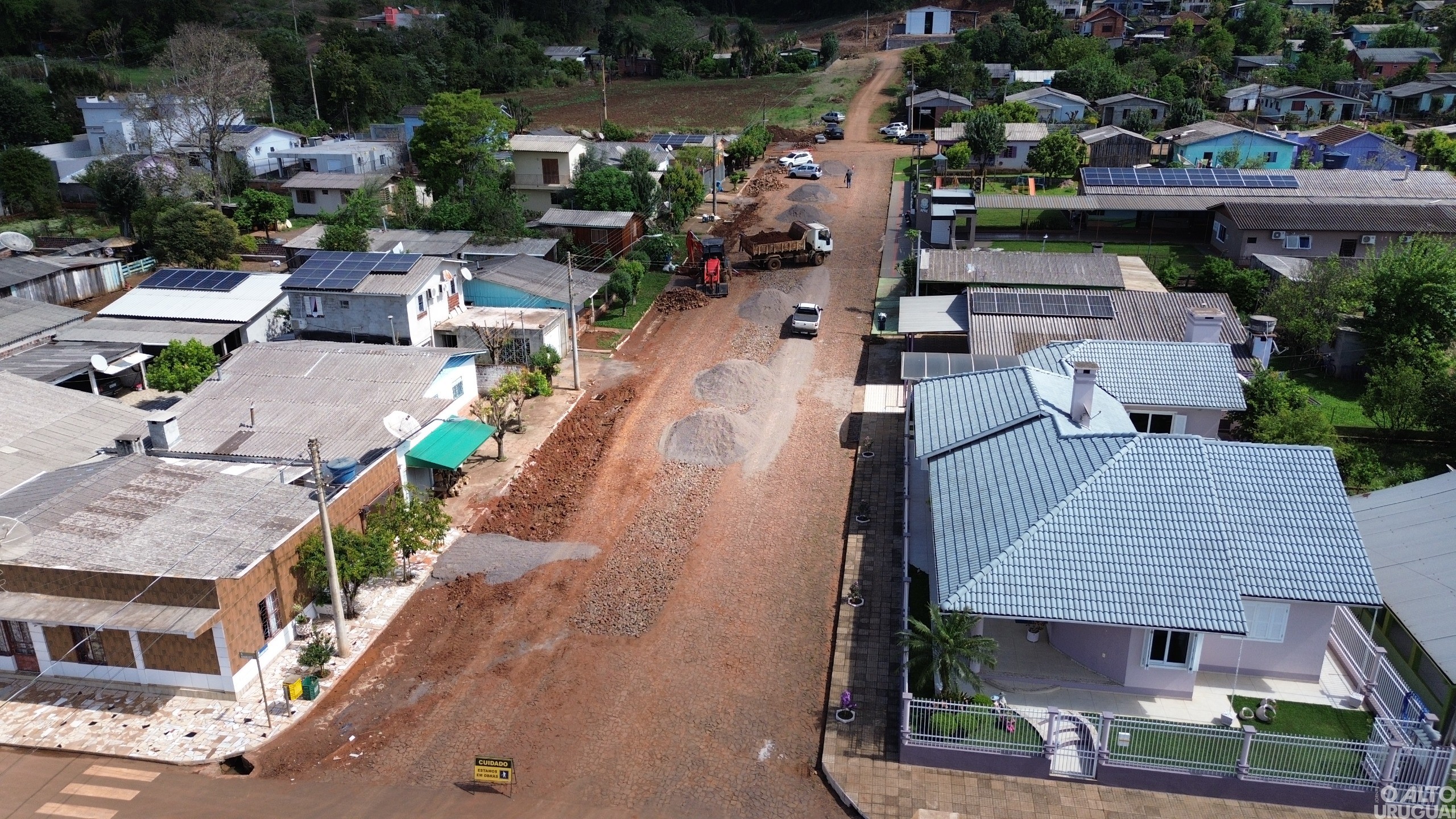 Erval Seco faz obras na segunda fase do Avançar-Pavimenta RS