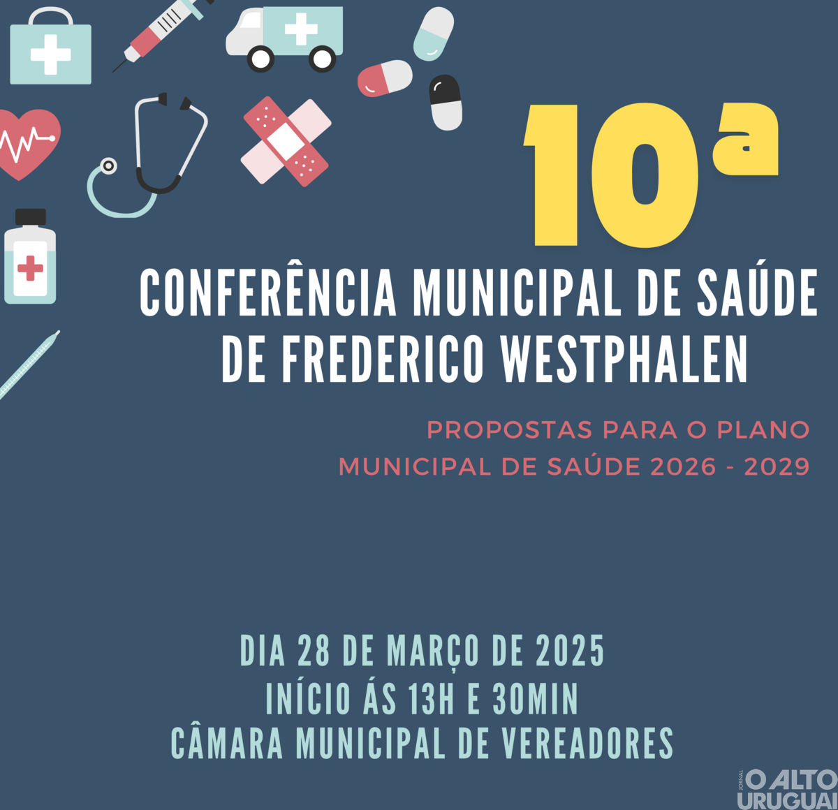 10ª Conferência Municipal de Saúde acontece nesta sexta-feira em FW