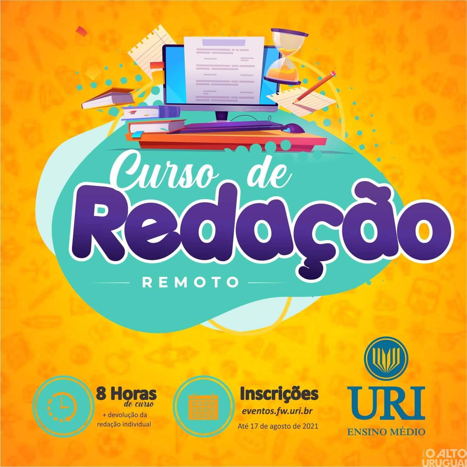 Escola da URI lança curso remoto preparatório para redação do Enem