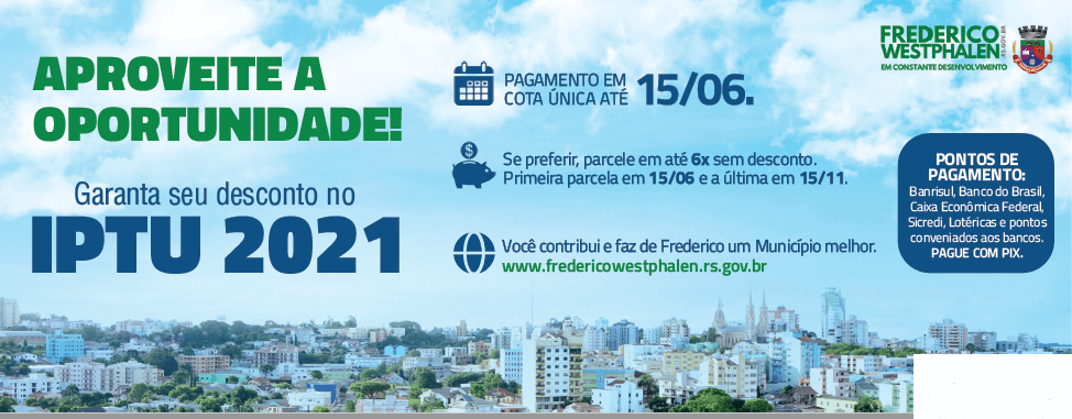 FW: último dia para pagar IPTU com desconto