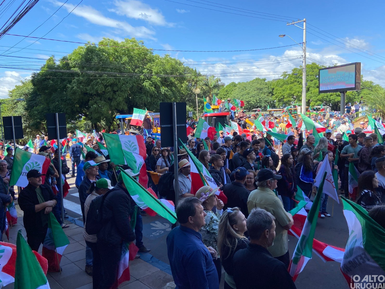 Trabalhadores rurais realizam manifestação em FW