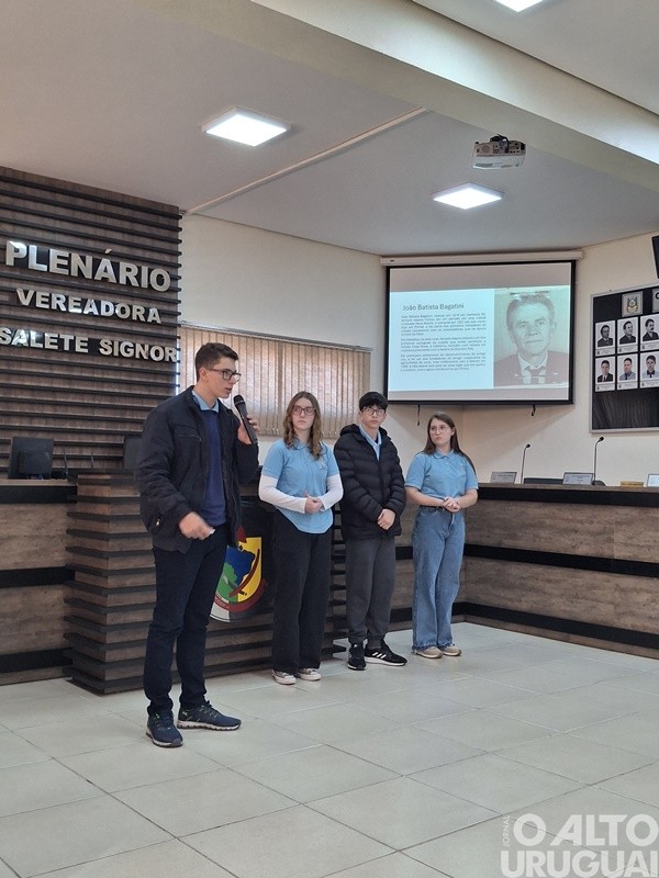 Projeto Vereador Mirim pesquisa personalidades de Pinhal