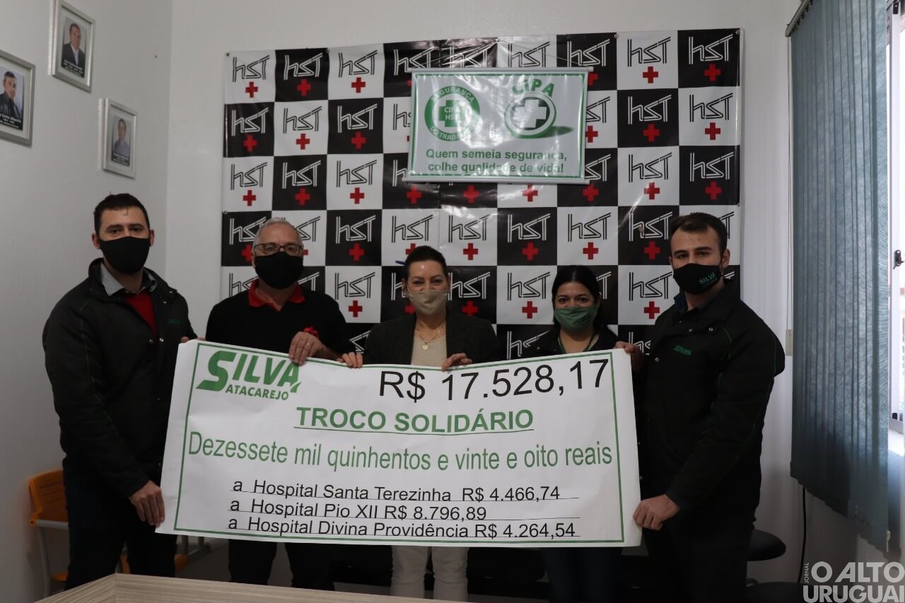 Palmitinho: projeto Troco Solidário repassa doações ao Hospital Santa Terezinha