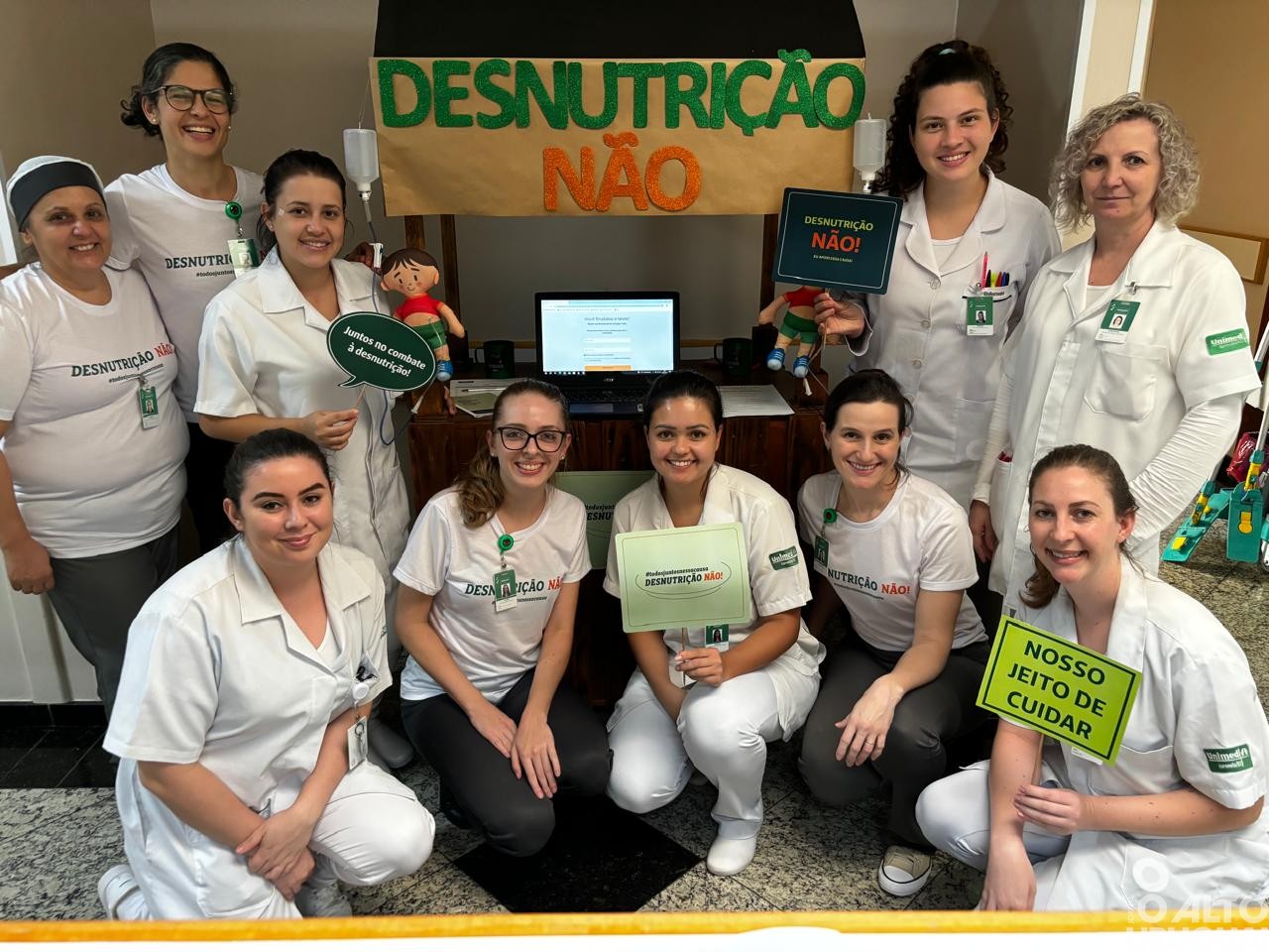 Hospital Unimed realiza ações de conscientização sobre a desnutrição hospitalar