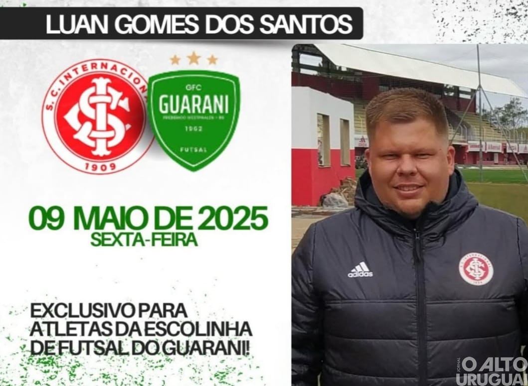 Observador técnico do Inter estará em Frederico Westphalen