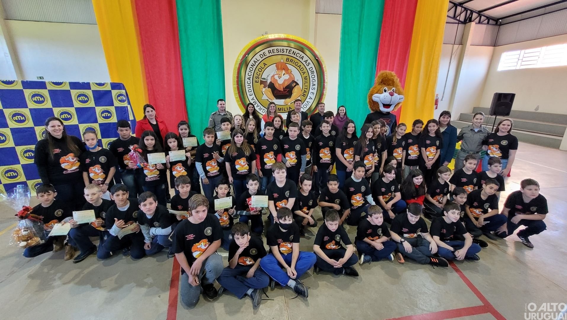 Estudantes de Seberi recebem certificado de formação no Proerd