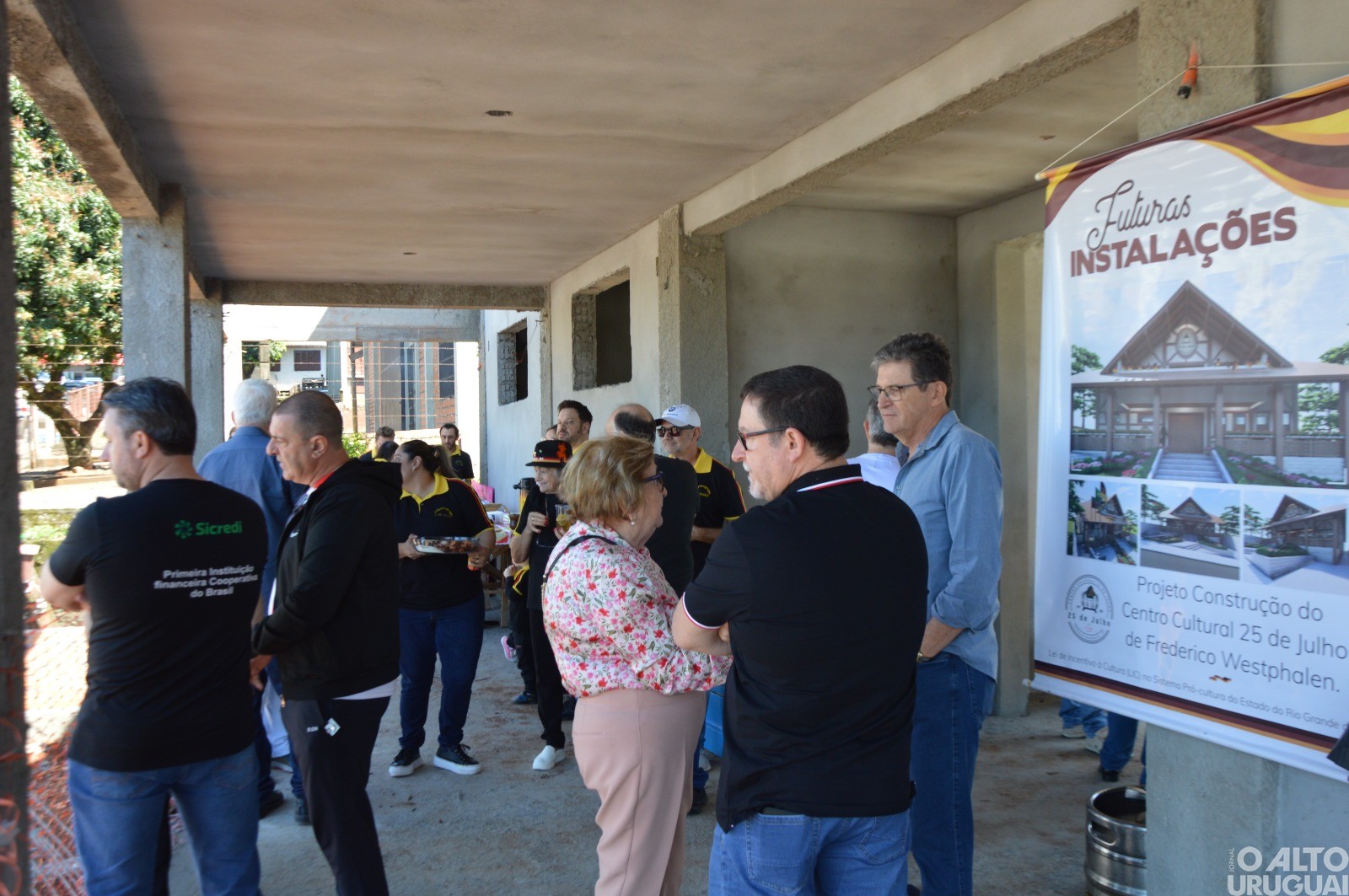 Centro Cultural 25 de Julho recebe convidados em sua futura sede