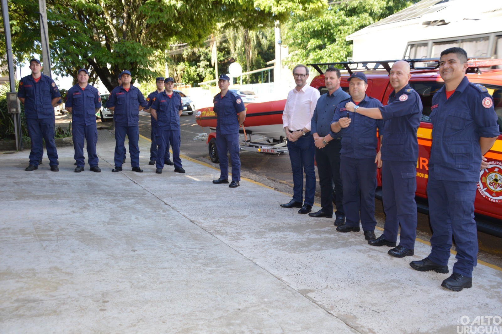 Corpo de Bombeiros de FW recebe nova viatura