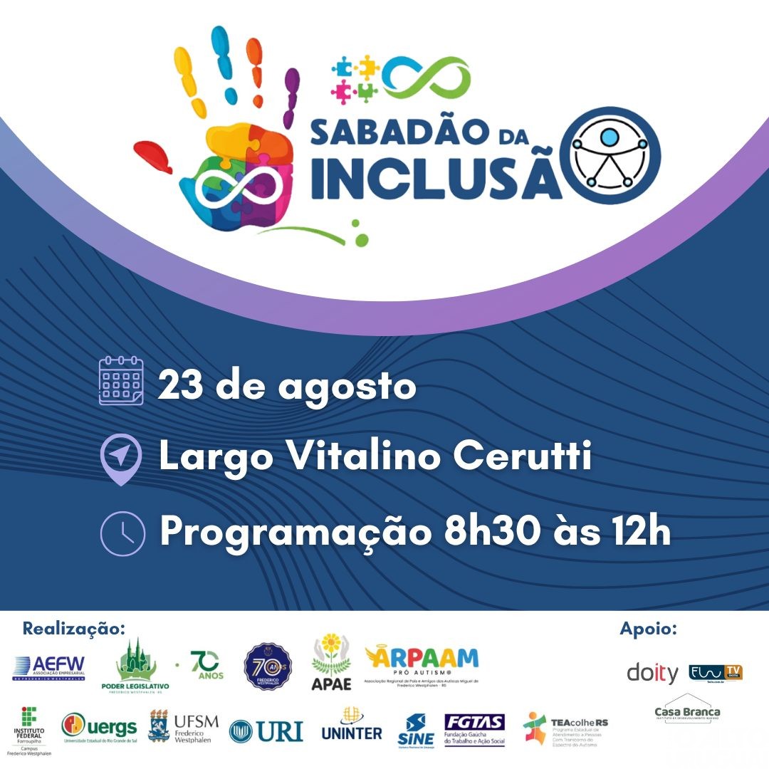 AEFW cancela a programação do Sabadão da Inclusão