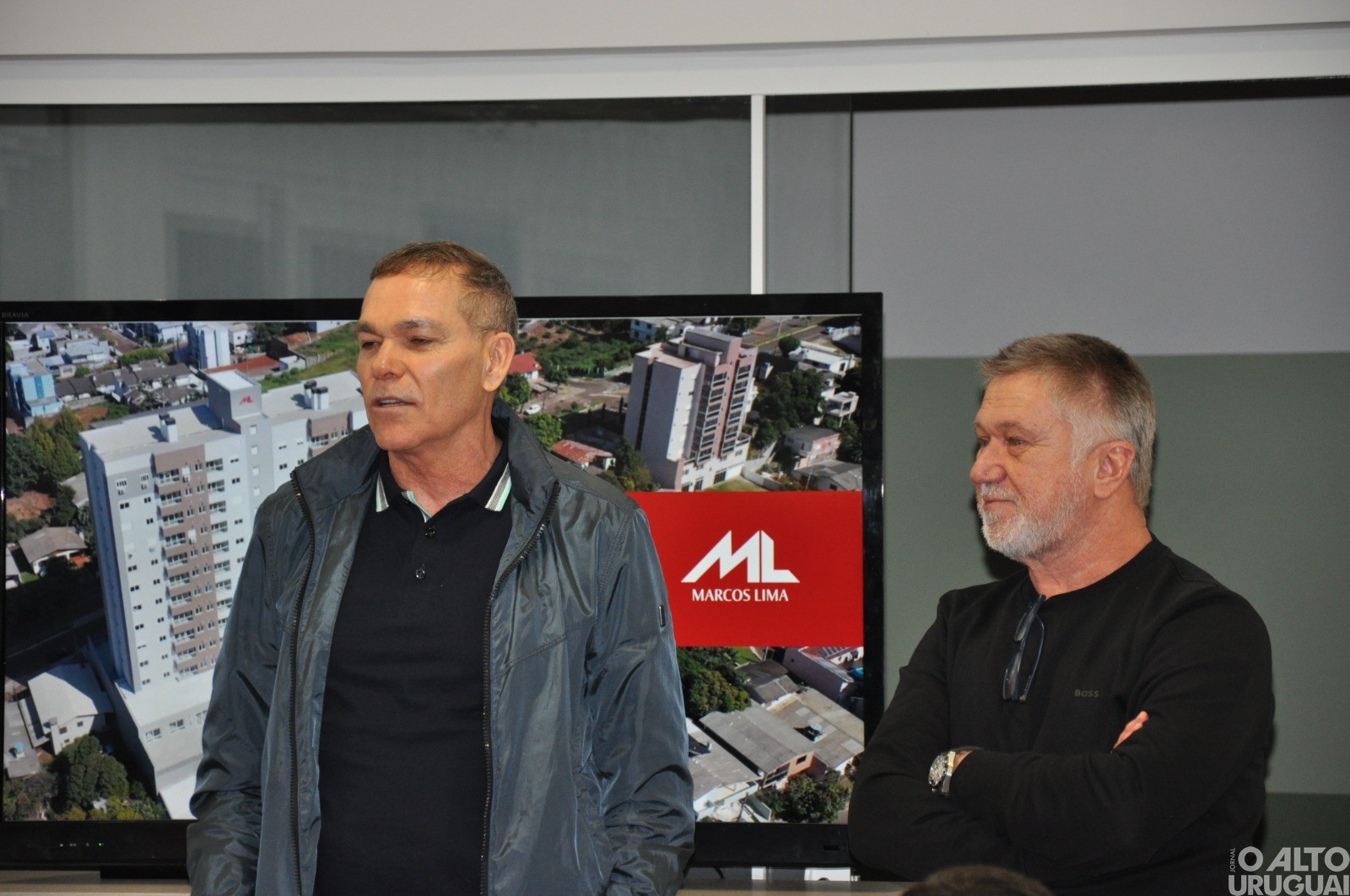 Marcos Lima celebra a entrega do Figueiras Park
