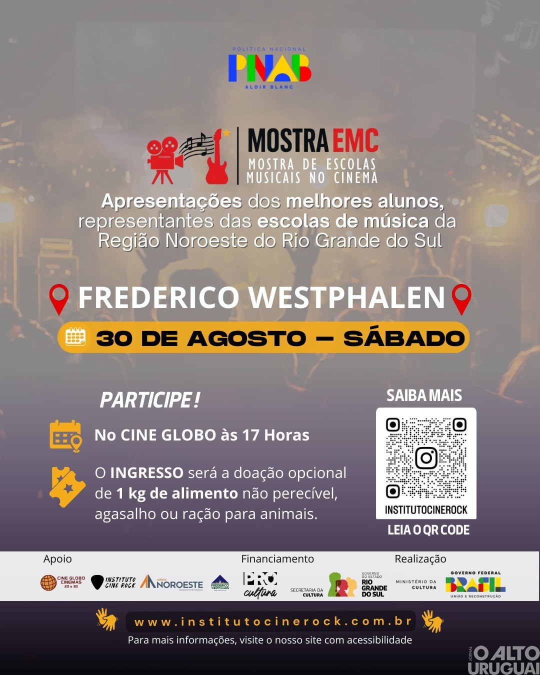 Mostra EMC será realizada no Cine Globo em FW