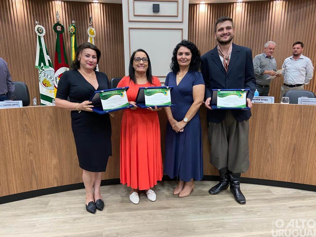 Seberienses recebem moção de aplausos em sessão da Câmara de Vereadores