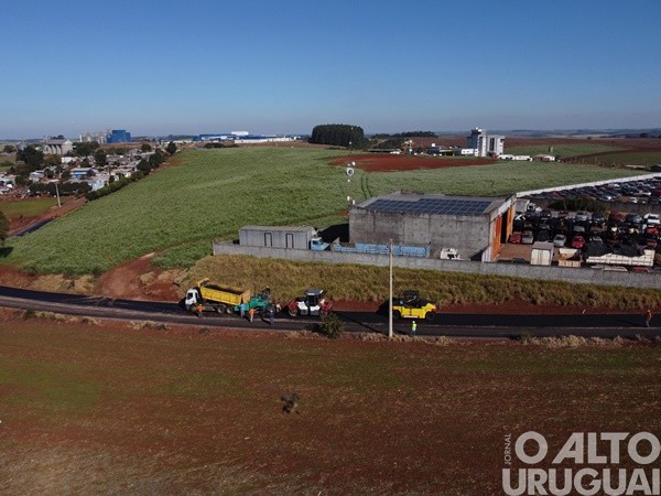 Seberi: pavimentação de acesso a ERS-587 no bairro Santo Antônio chega à fase final