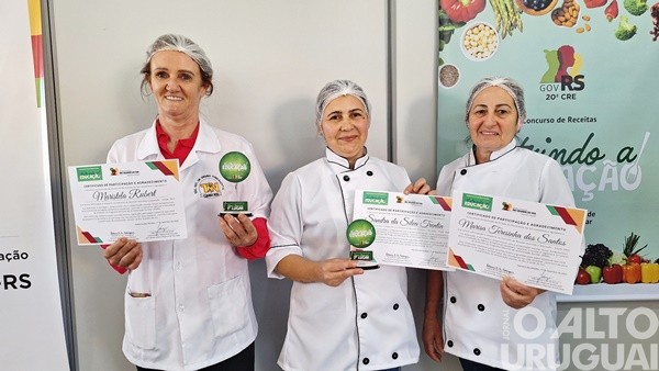 Merendeiras de Iraí vencem fase regional de concurso de receitas