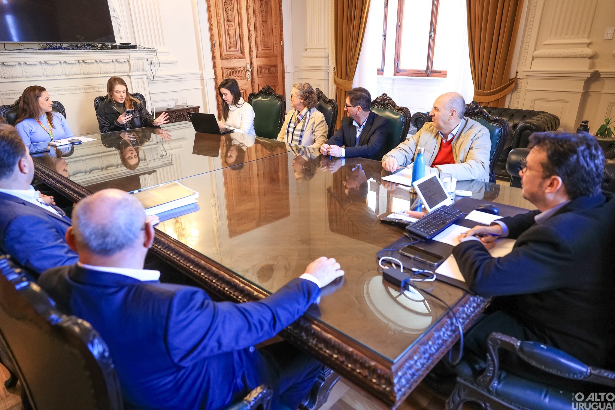 Prefeito e vice-prefeita de Rodeio Bonito mantêm audiências em Porto Alegre