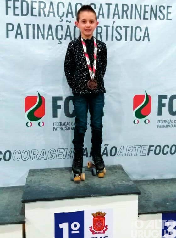 Frederiquense é destaque na patinação em Santa Catarina