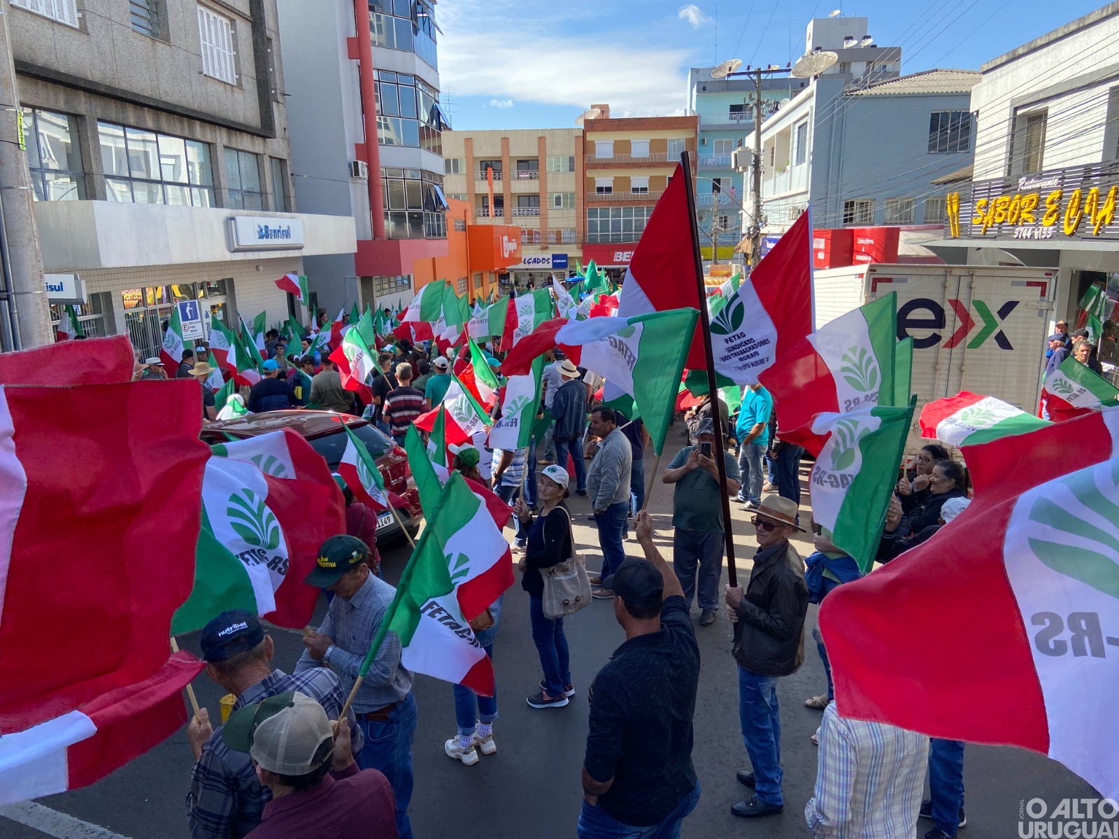 Trabalhadores rurais realizam manifestação em FW