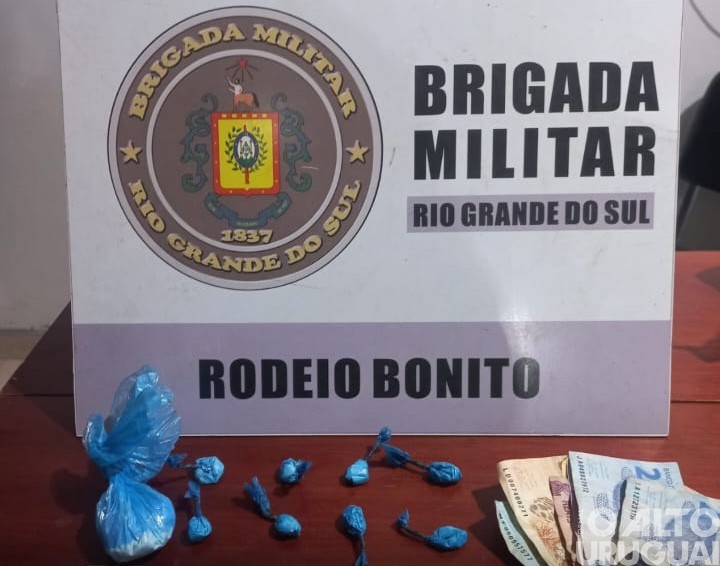 Indivíduo é preso por tráfico de drogas em Rodeio Bonito