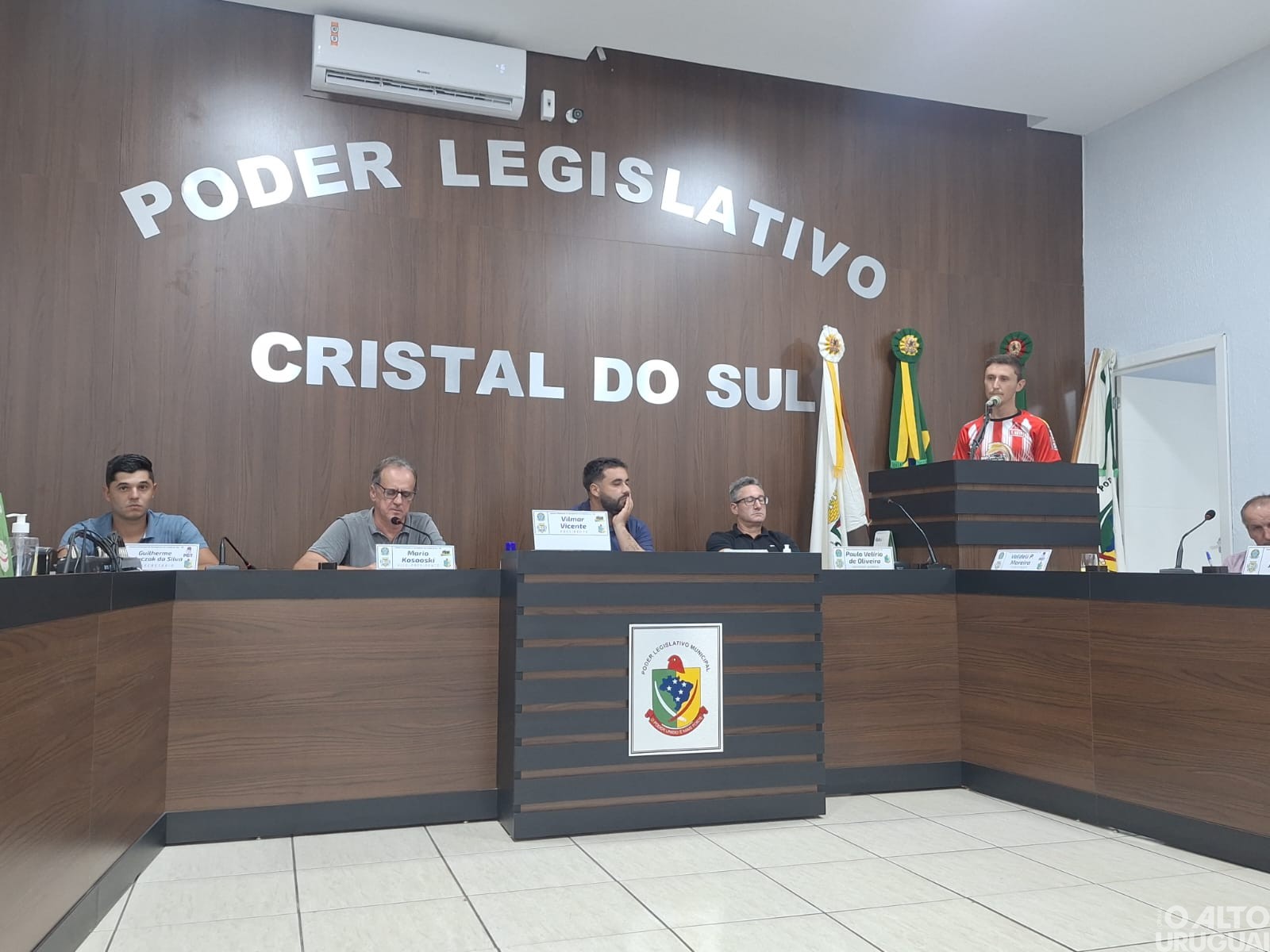 Esporte Clube Vila Nova de Cristal do Sul recebe homenagem na Câmara de Vereadores