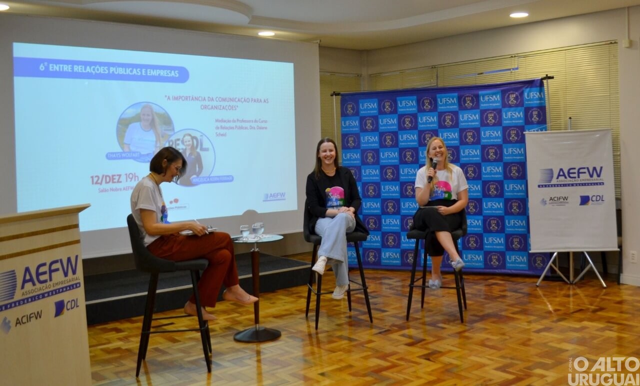 Turma da UFSM/FW realiza 6º Entre Relações Públicas e Empresas na AEFW