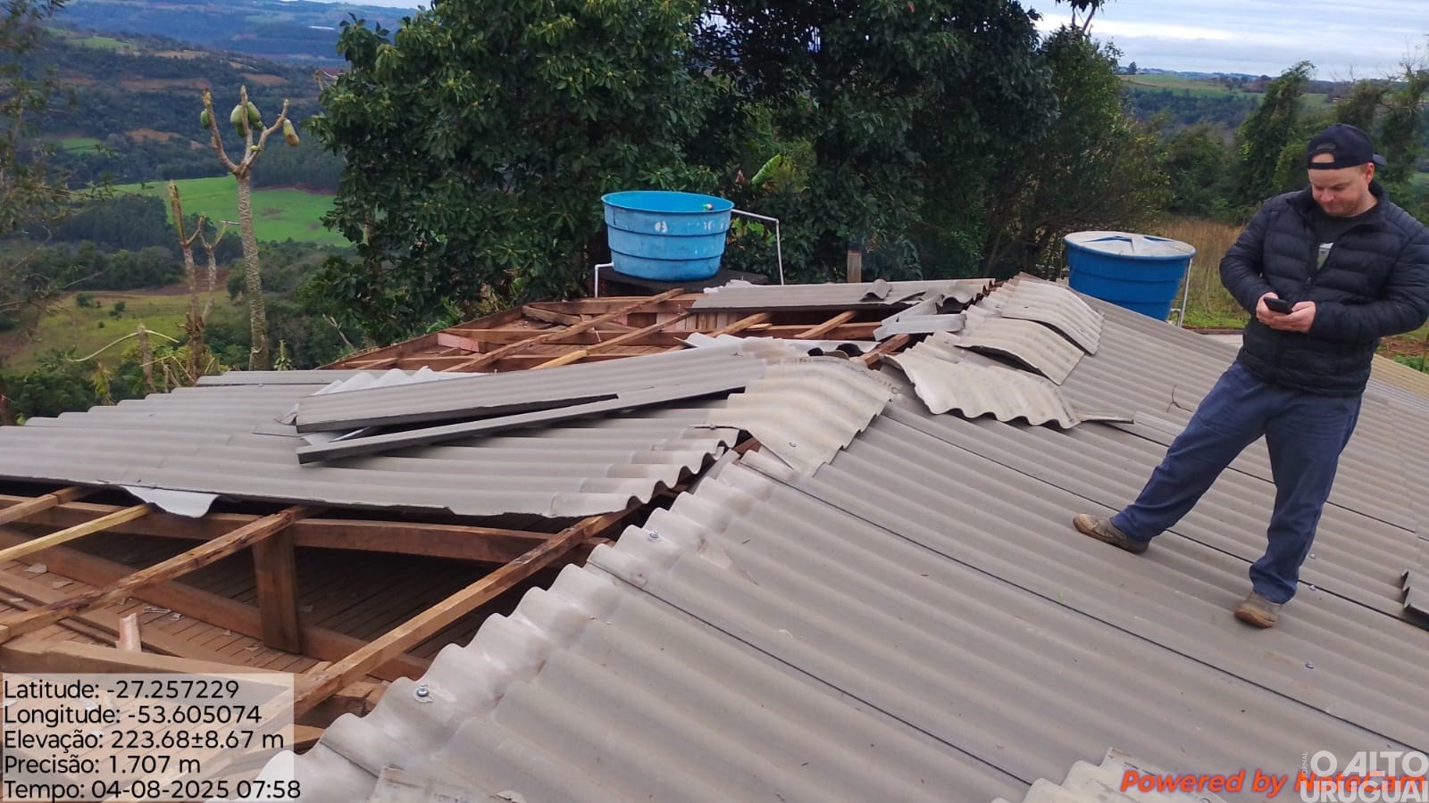 Chuvas e ventos fortes causam estragos pontuais na região