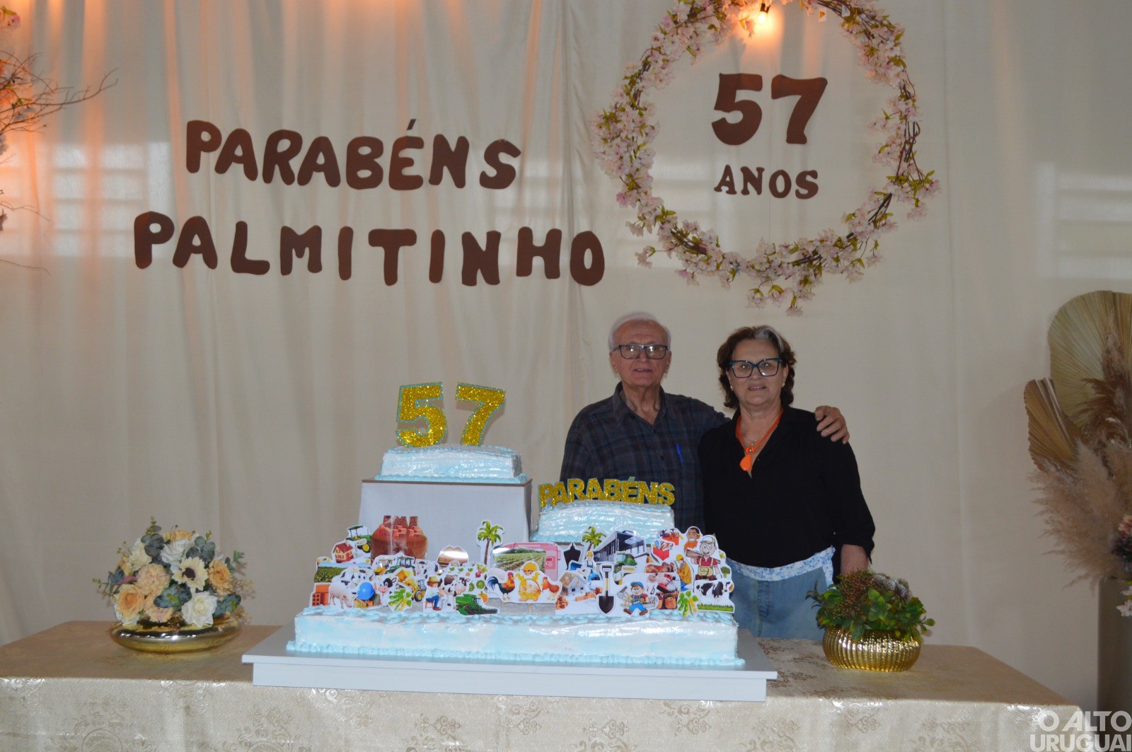Almoço popular e corte do bolo marcam os 57 anos de Palmitinho
