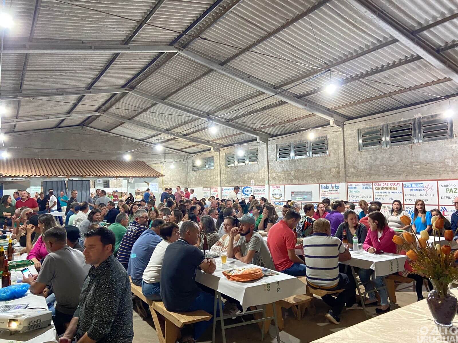 Taquaruçu do Sul promove jantar de inauguração do calçamento da linha Chiele/Pessotto