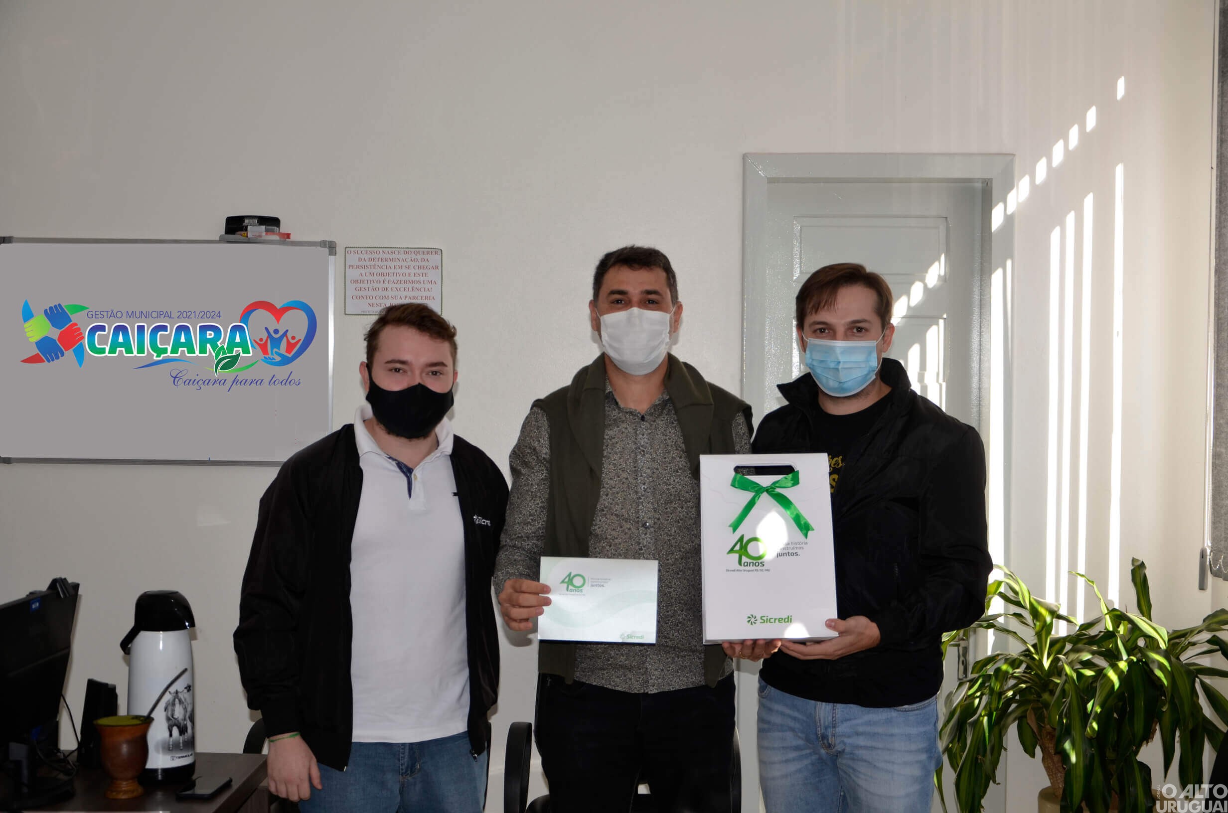 Sicredi agradece Administração de Caiçara pela parceria