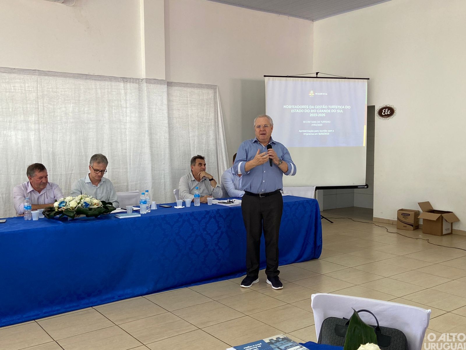 Reunião da Amzop é realizada durante Feira do Peixe de Taquaruçu do Sul