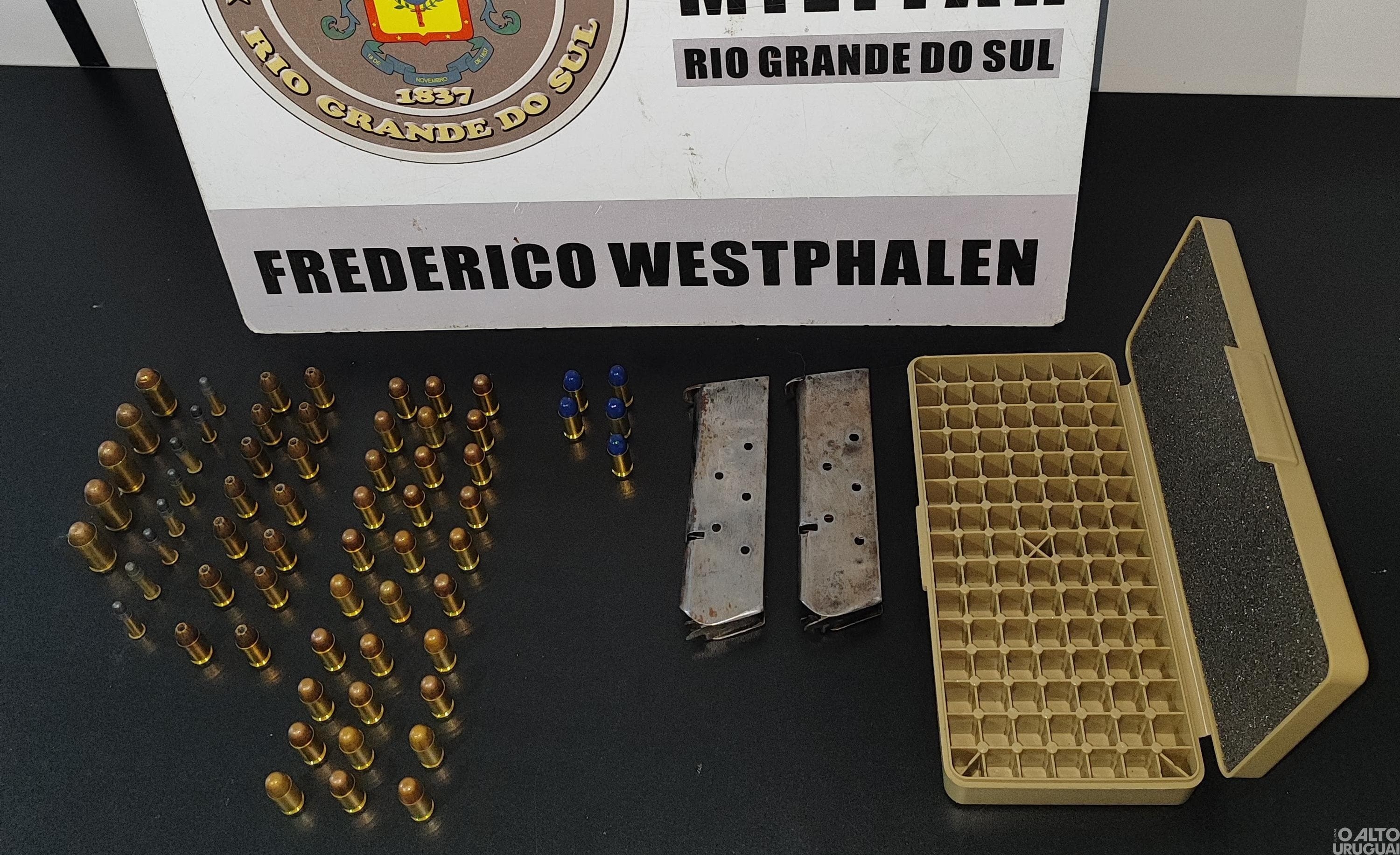 Homem é preso por posse irregular de munição de calibre restrito em FW