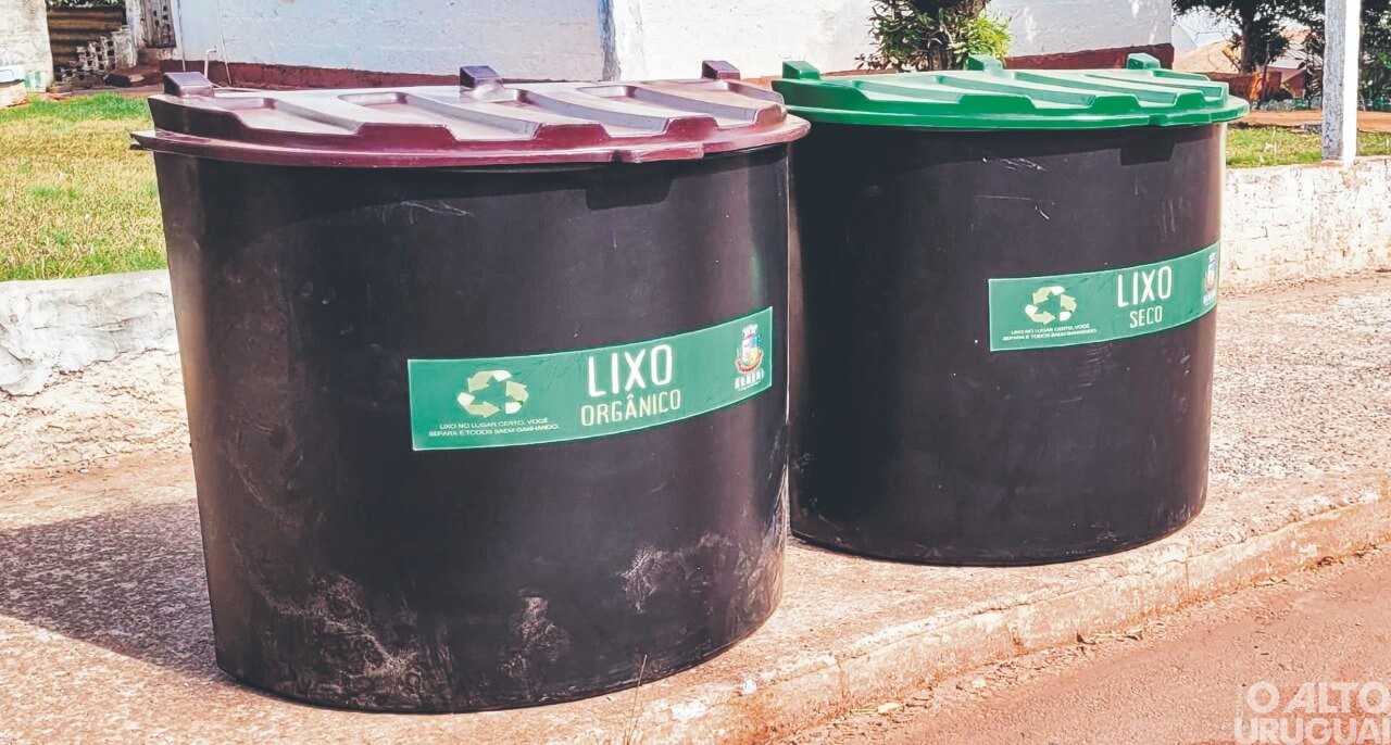 Novas lixeiras são instaladas em Seberi